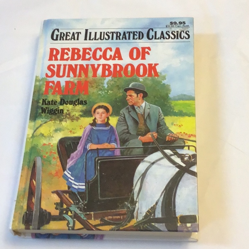 🎉2/15.00🎉Great Illustrated Classics,rare,Rebecca of Sunnybrook Farm,Hardcover
